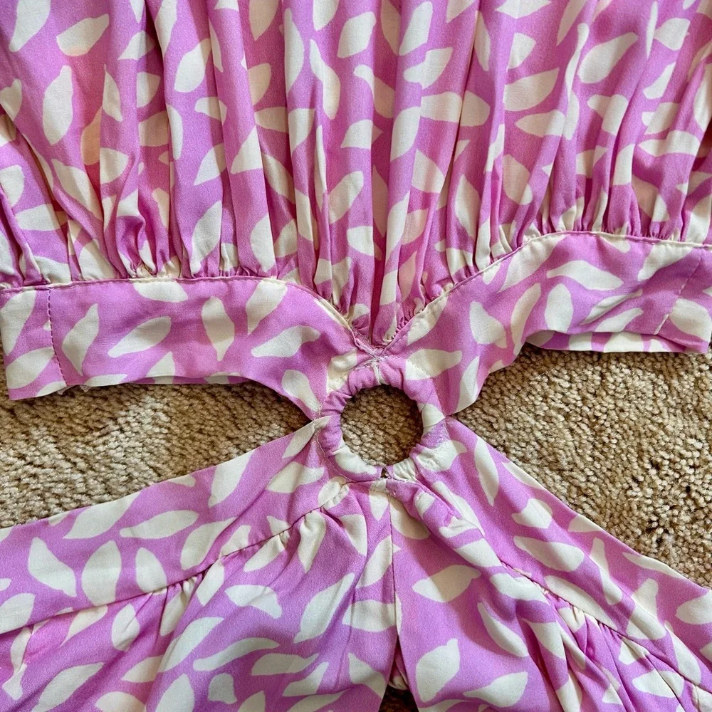 Palmacea Lavanda Hoop Dress Cover Up Macarena size XS Resort Summer NWT Colombia - Picture 11 of 11